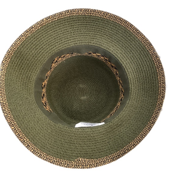Bellezza Hat Wide Brim Sun Beach One Size Green Blue and Tan - Picture 3 of 8
